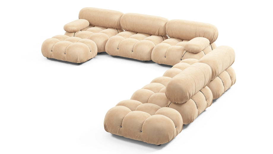Bellini stor sektionssengEcru Velvet