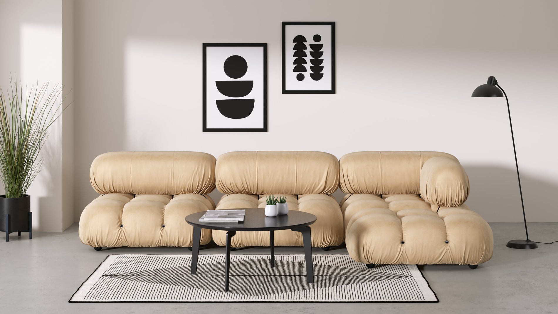 Bellini ModuleEcru Velvet