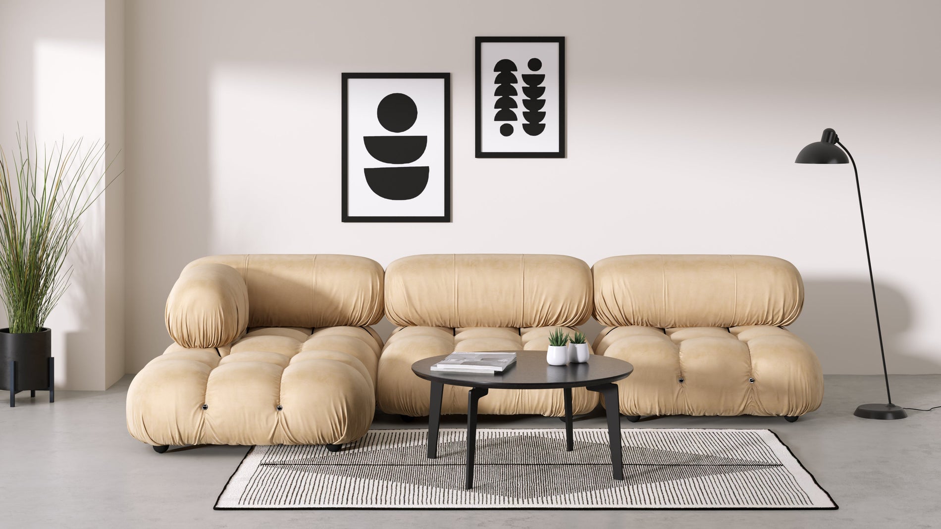 Bellini ModuleEcru Velvet