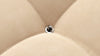 Bellini Ottoman - Ecru Velvet - Image 5