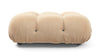 Bellini Ottoman - Ecru Velvet - Image 1