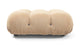 Bellini Ottoman - Ecru Velvet - Image 1