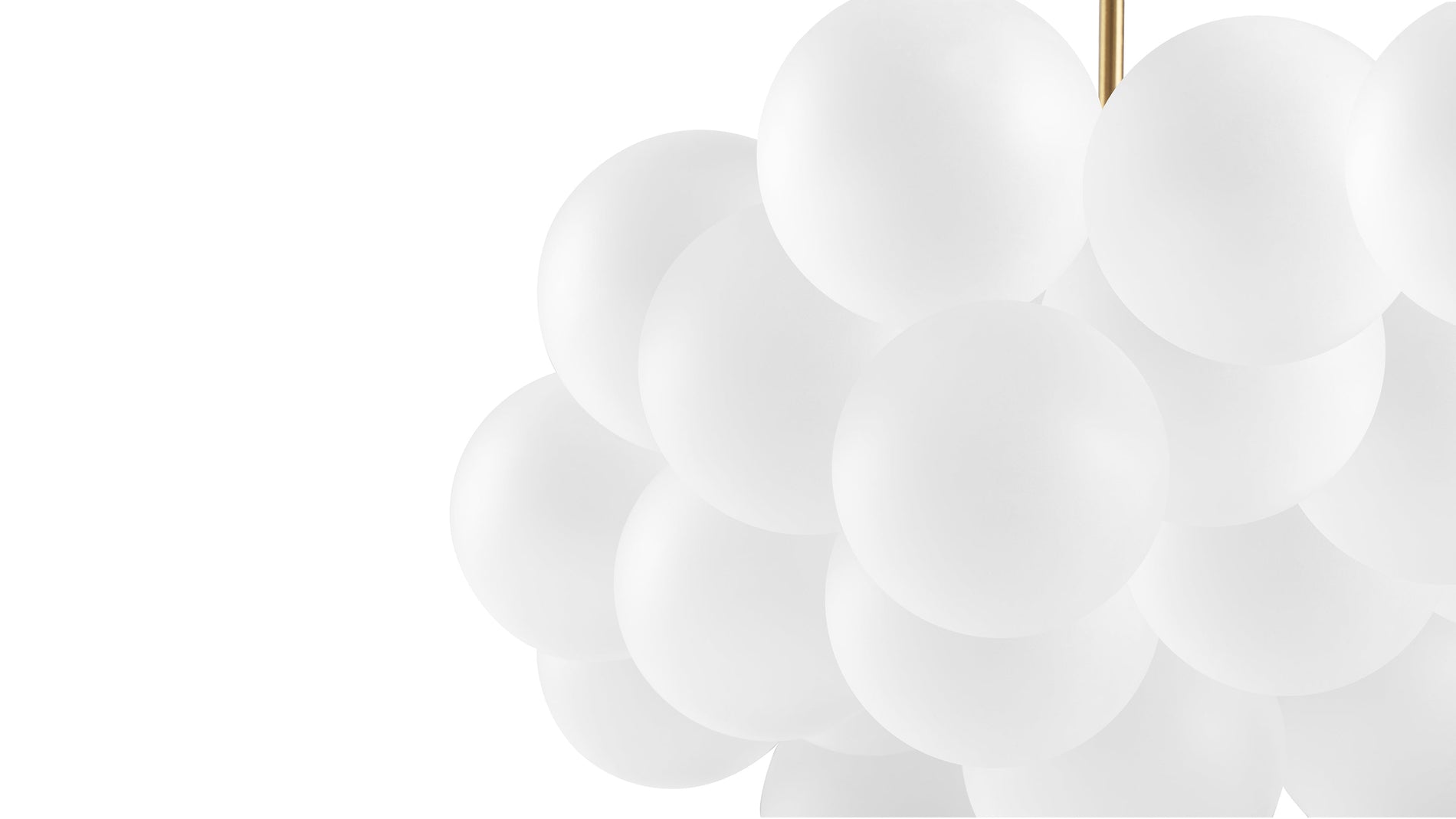 CloudCloud - Cloud Chandelier, Small, Gold and Frosted Glass
