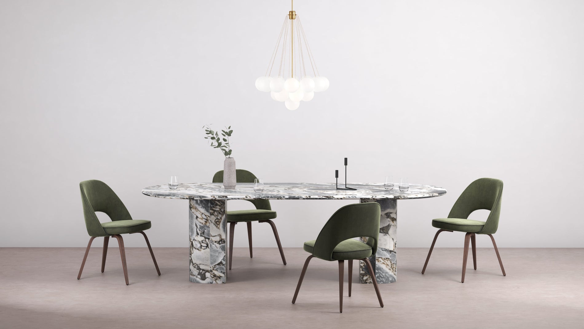 CloudCloud - Cloud Chandelier, Small, Gold and Frosted Glass