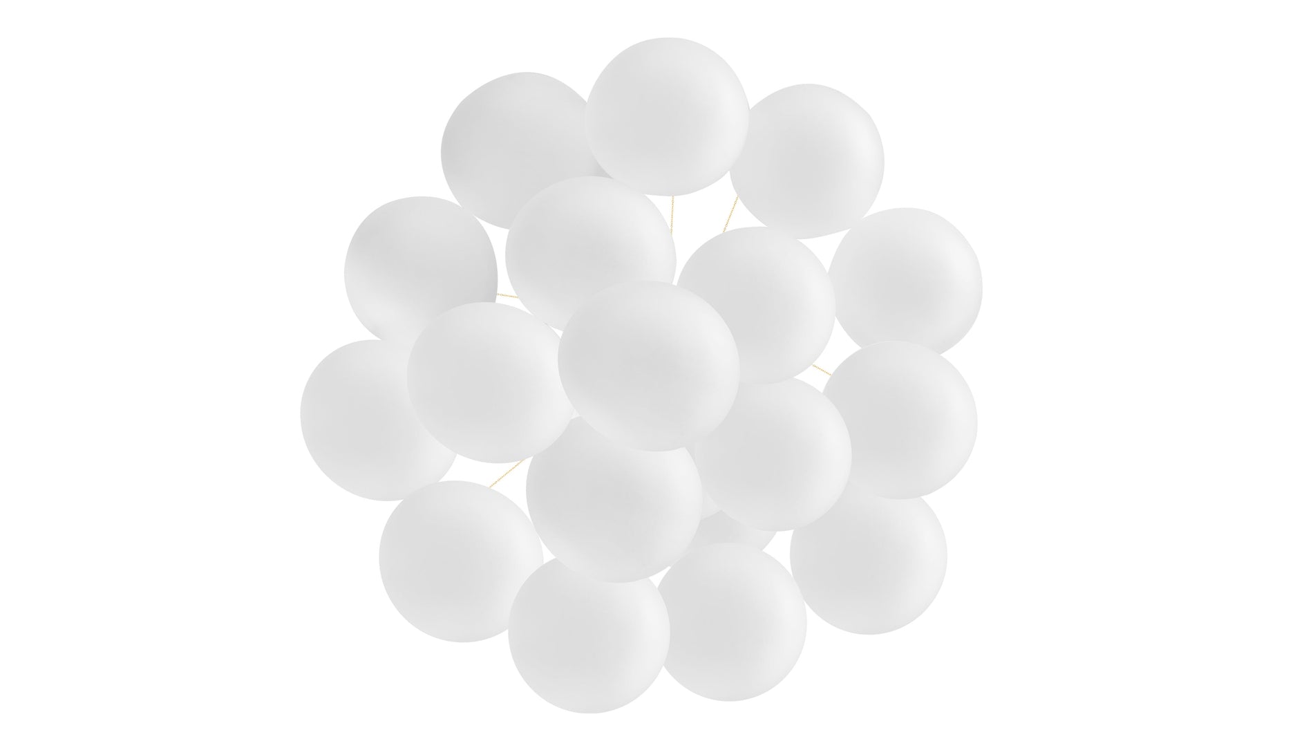 CloudCloud - Cloud Chandelier, Small, Gold and Frosted Glass