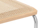 Freya - Freya - Freya Dining Chair, Natural Rattan and Chrome - Image 5