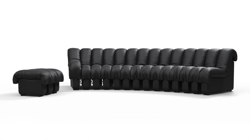 DS 600Schwarzes veganes Leder