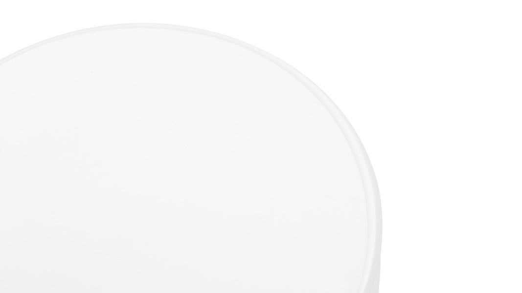 TorTor - Tor Round Side Table, White Concrete