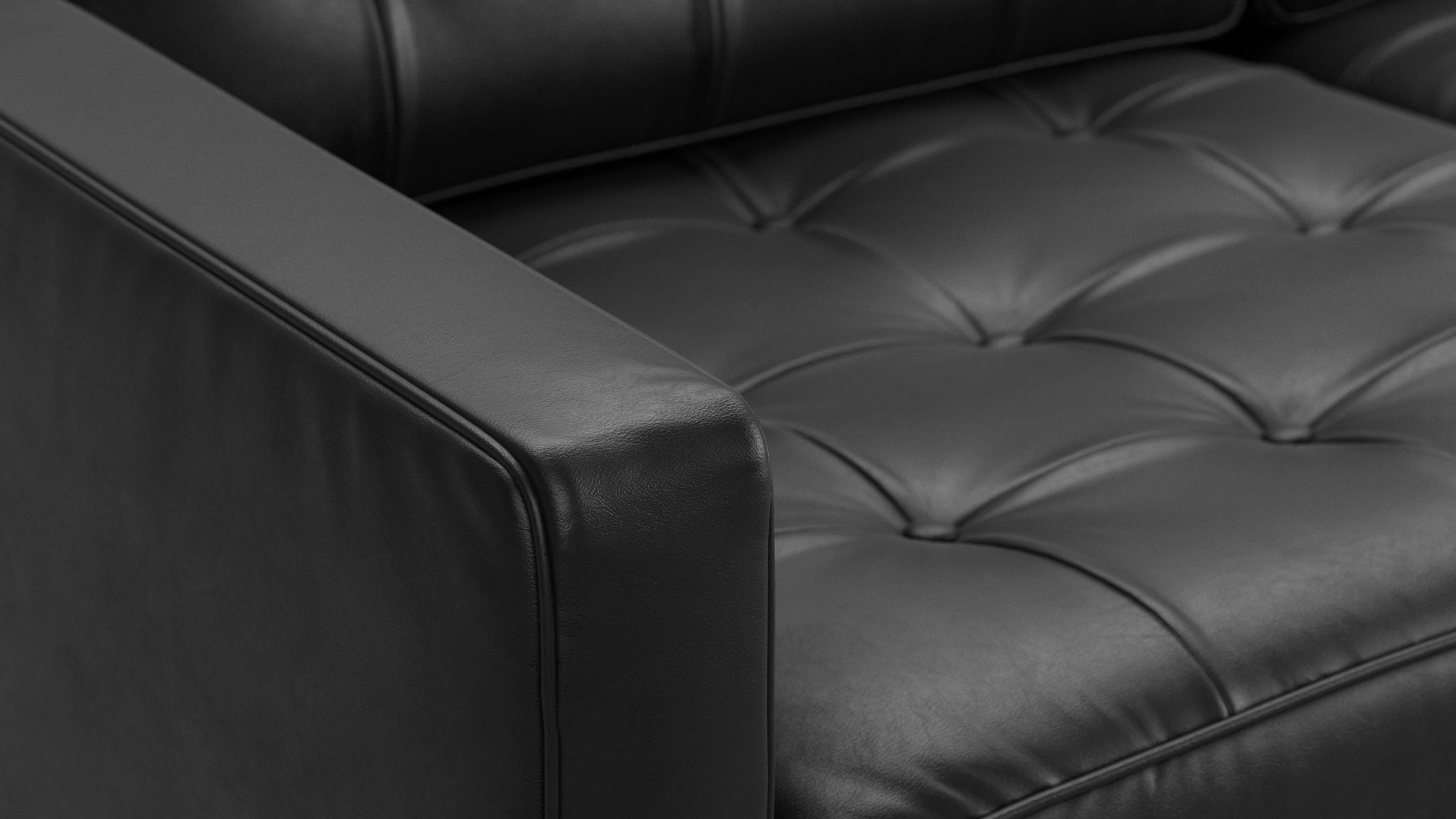 FlorenceMidnight Black Premium Leather