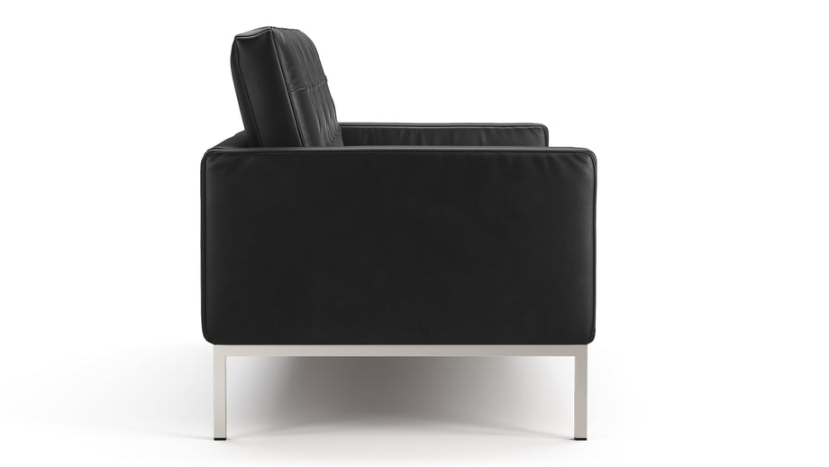 FlorenceMidnight Black Premium Leather