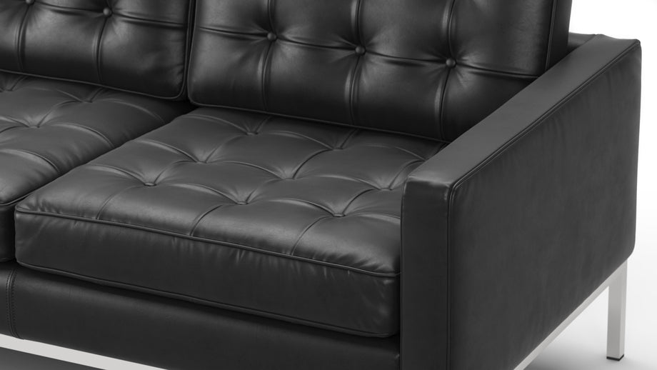 FlorenceMidnight Black Premium Leather