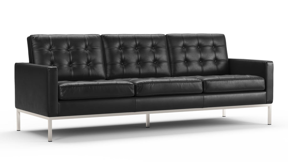 FlorenceMidnight Black Premium Leather