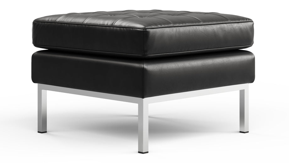 FlorenceMidnight Black Premium Leather