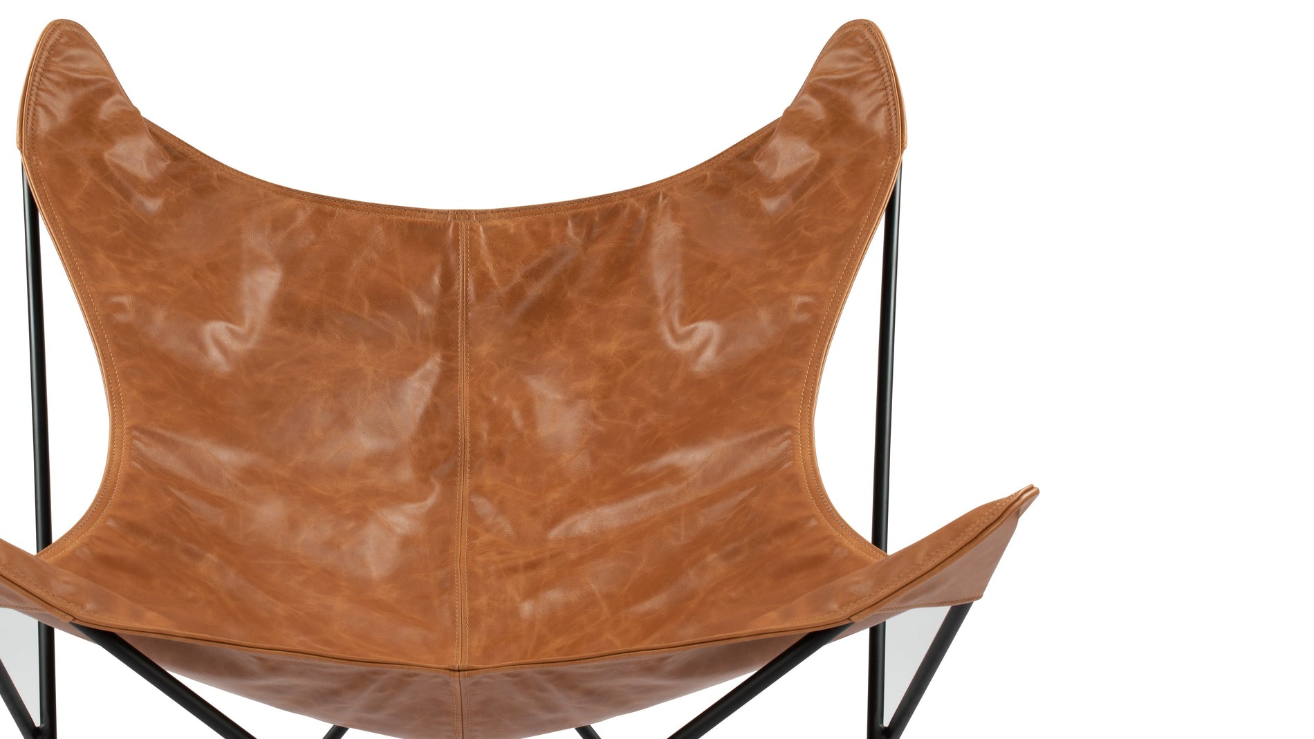 ButterflyButterfly - Butterfly Chair, Distressed Brown Premium Leather