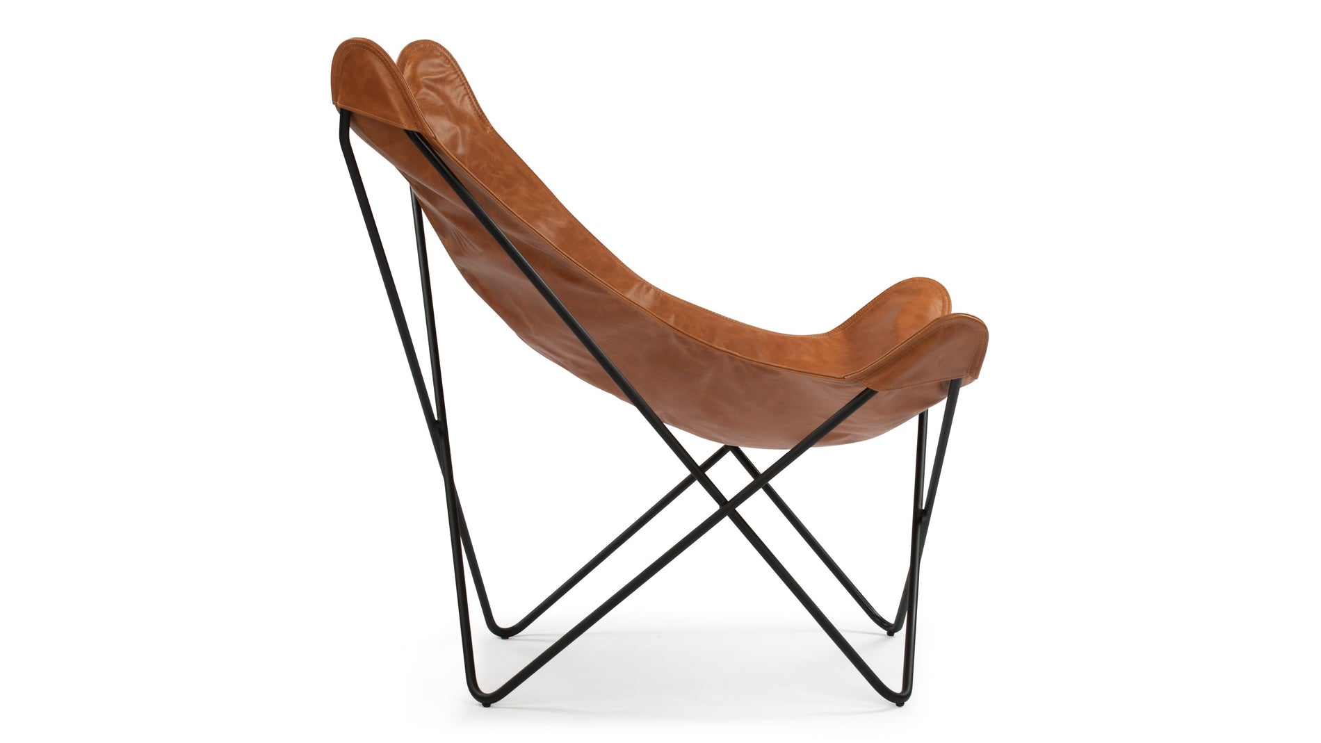ButterflyButterfly - Butterfly Chair, Distressed Brown Premium Leather