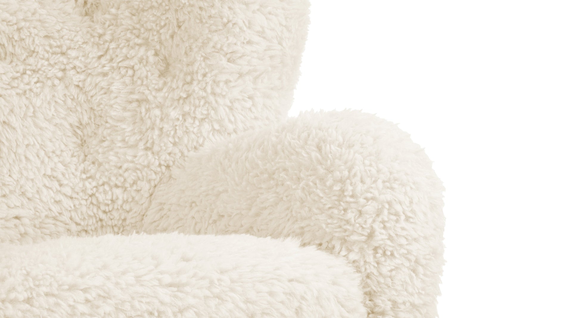 Tired ManWhite Long Hair Sherpa