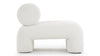 Ariana - Ariana - Ariana Lounge Chair, White Boucle - Image 3