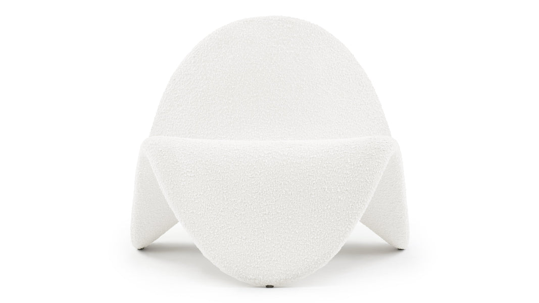 TongueTongue - Tongue Chair, White Boucle