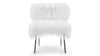 Umi - Umi - Umi Lounge Chair, White Mongolian Wool - Image 1