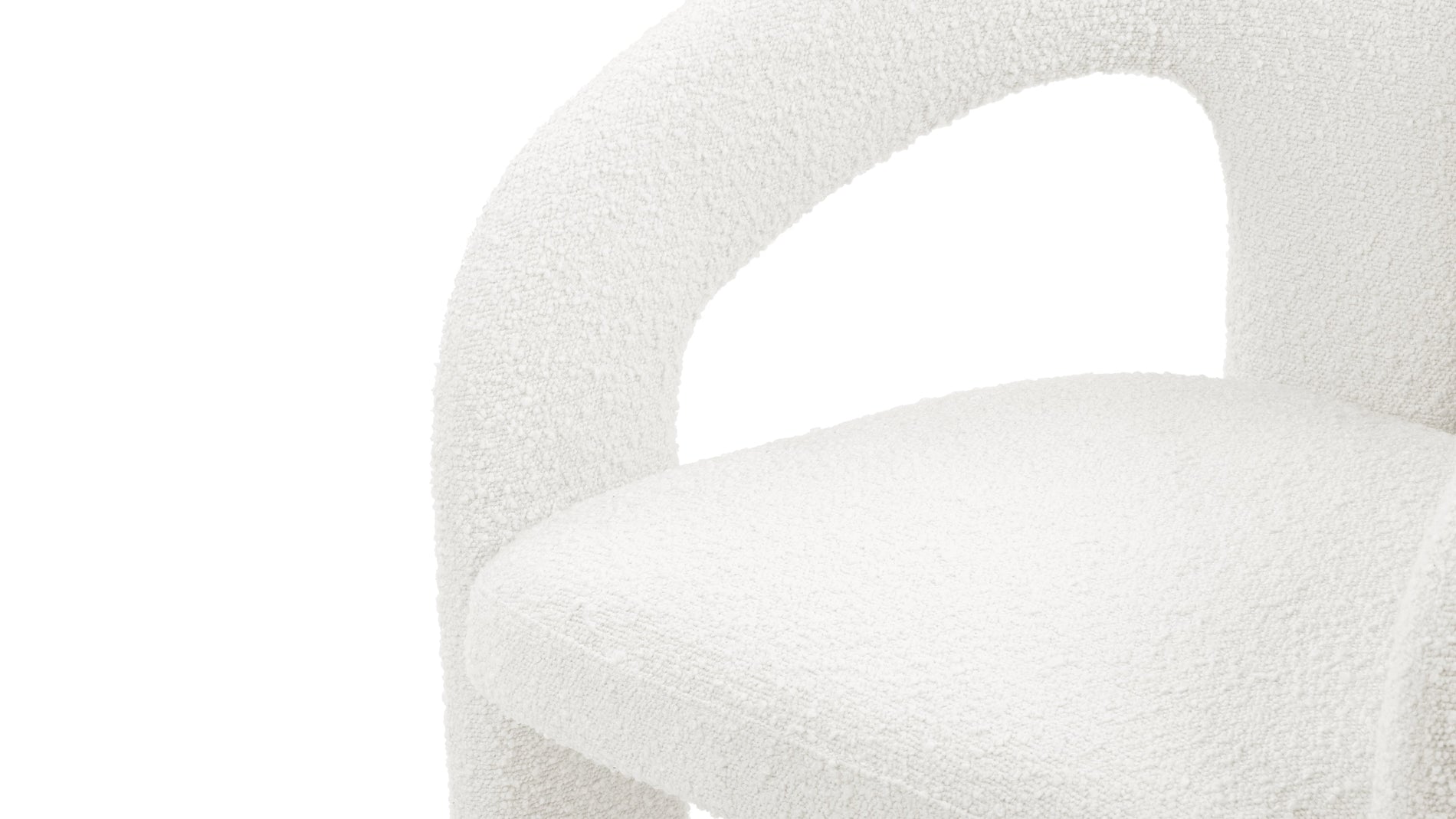 DudetDudet - Dudet Chair, White Boucle