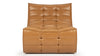 Tyge - Tyge - Tyge Module, Armless Seat, Bourbon Vegan Leather - Image 1