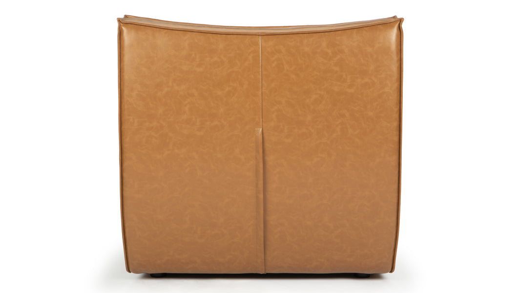 TygeTyge - Tyge Module, Armless Seat, Bourbon Vegan Leather