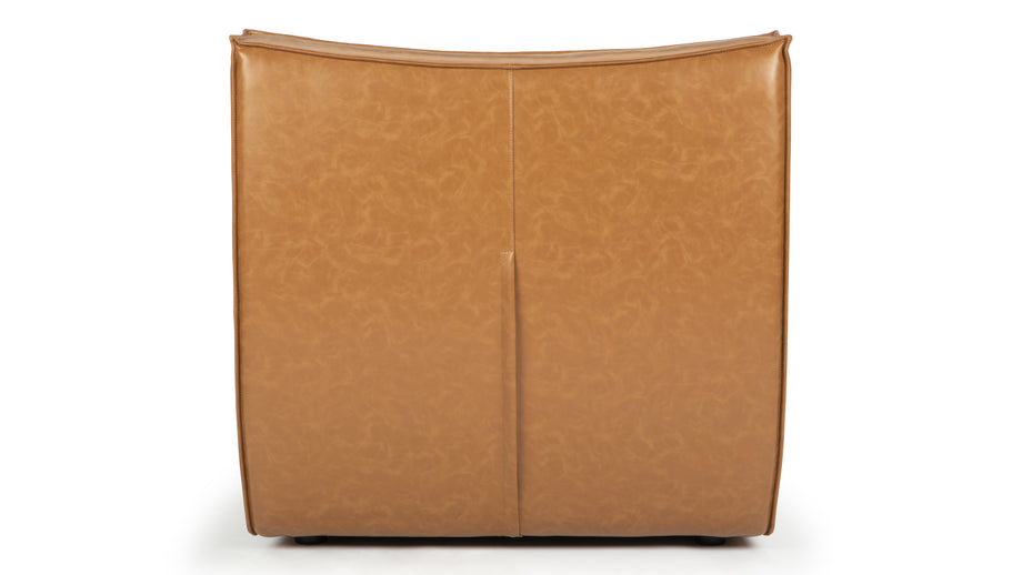 TygeTyge - Tyge Module, Armless Seat, Bourbon Vegan Leather