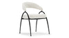 Astra - Astra - Astra Dining Chair, Pearl Boucle - Image 2