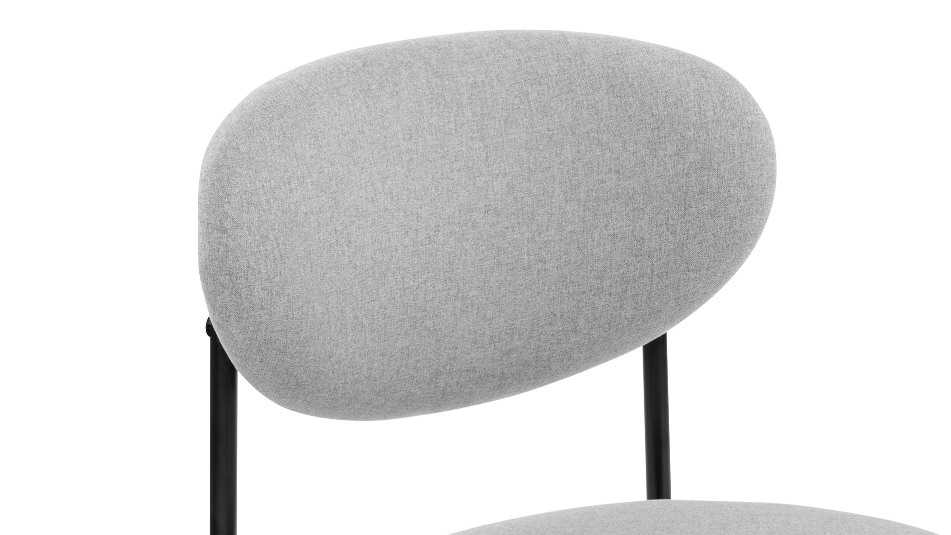 NyxNyx - Nyx Dining Chair, Mid Gray Brushed Weave