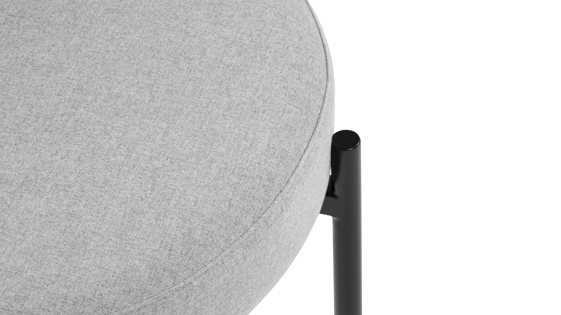NyxNyx - Nyx Dining Chair, Mid Gray Brushed Weave