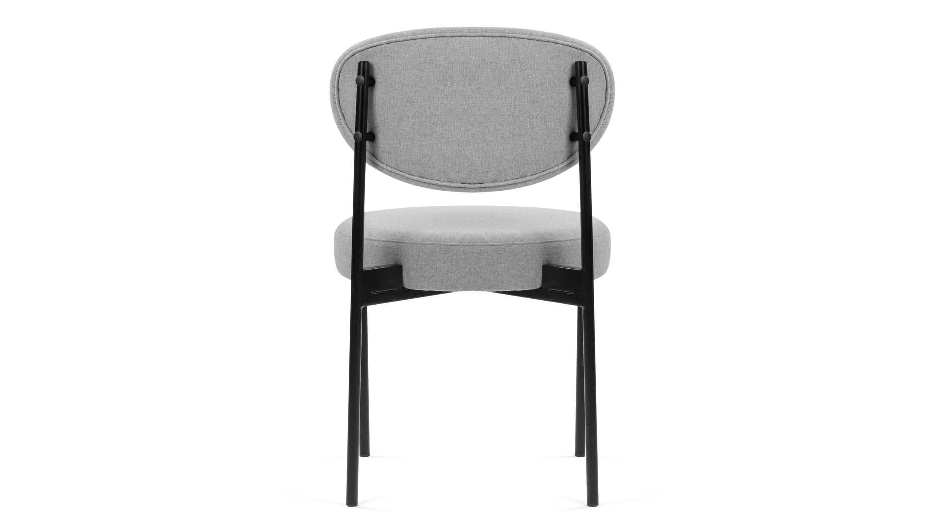 NyxNyx - Nyx Dining Chair, Mid Gray Brushed Weave