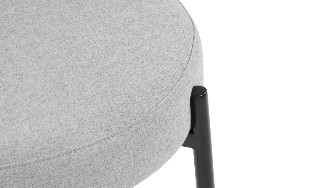 NYXNyx - Nyx Counter Stool, Mid Gray Brushed Weave