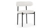 Mila - Mila - Mila Dining Chair, Pearl Boucle - Image 2