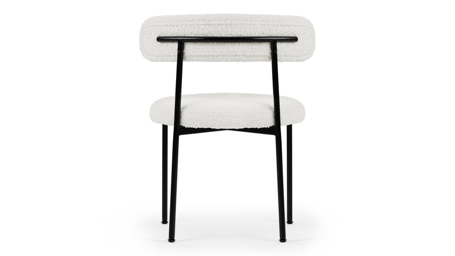 MilaMila - Mila Dining Chair, Pearl Boucle