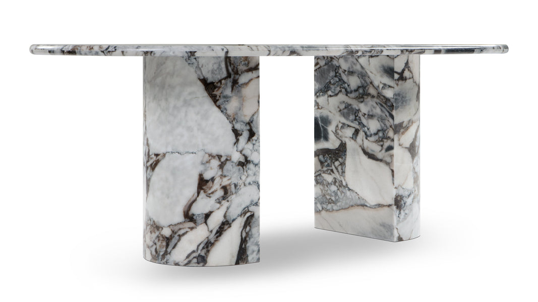 DanteDante - Dante Dining Table, Modellato Marble, 196cm