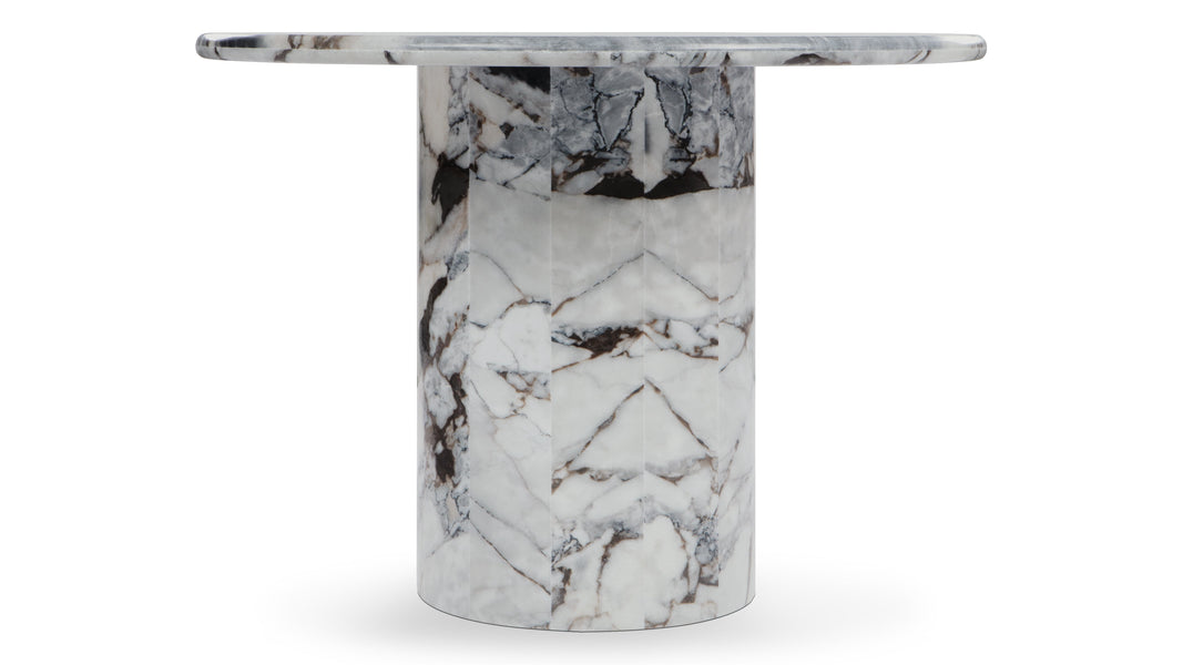 DanteDante - Dante Dining Table, Modellato Marble, 77in