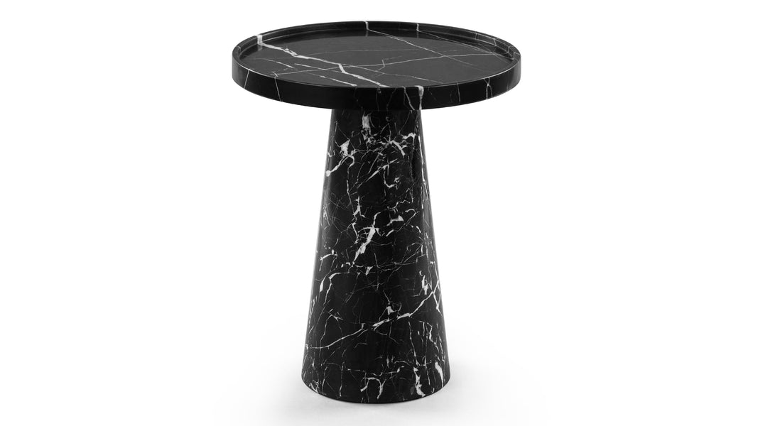 RocRoc - Roc Side Table, Black Marble
