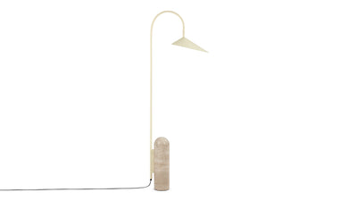Arum - Arum - Arum Floor Lamp, Beige and Travertine - Image 1