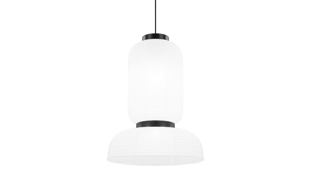 AkioAkio - Akio Long Paper Pendant Light, White