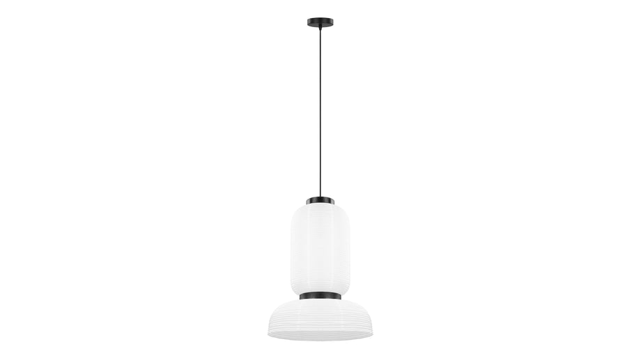 AkioAkio - Akio Long Paper Pendant Light, White