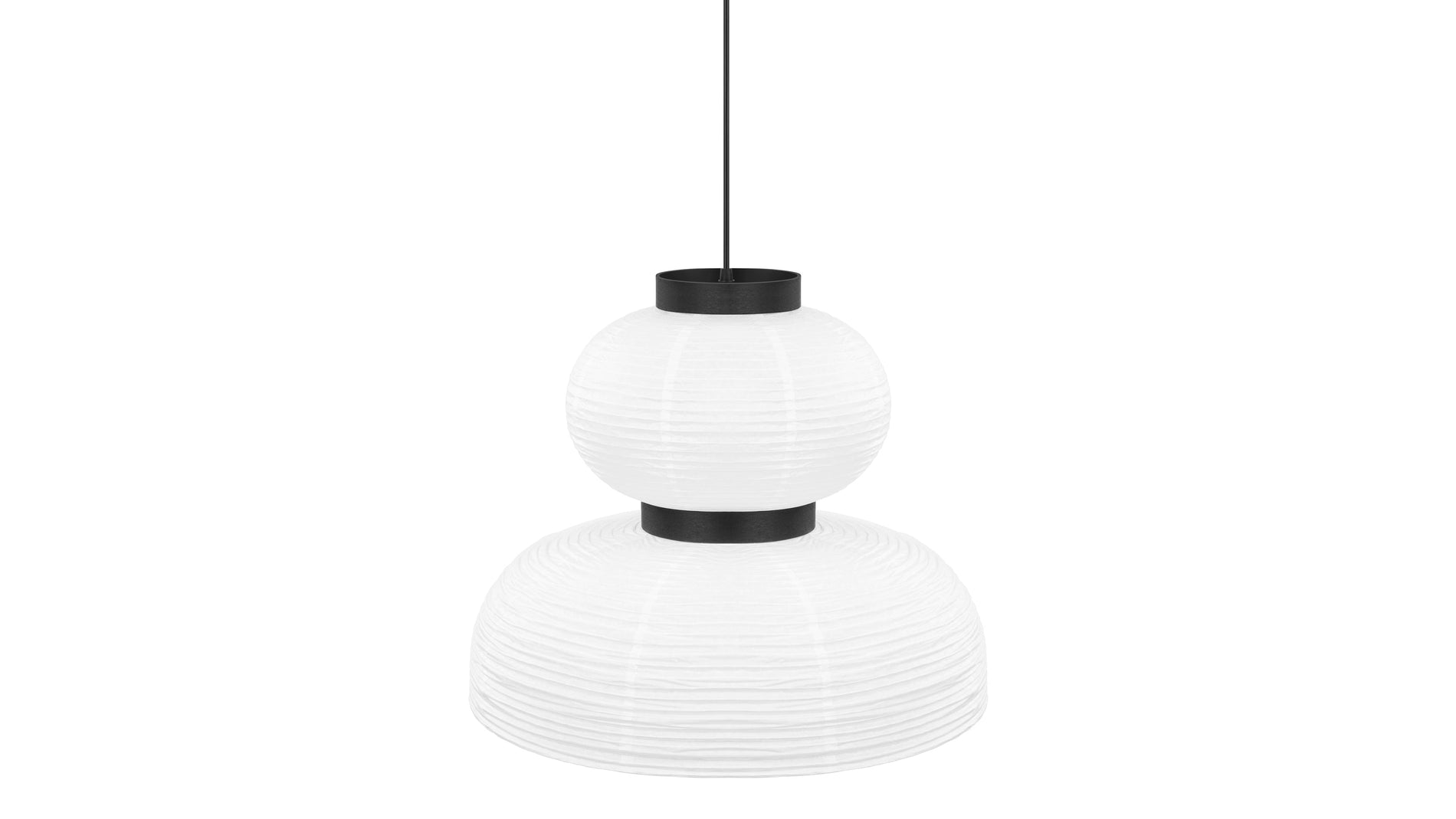 AkioAkio - Akio Cloche Paper Pendant Light, White