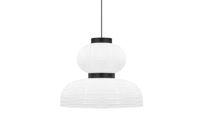 Akio - Akio - Akio Cloche Paper Pendant Light, White - Image 1