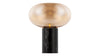 Karl - Karl - Karl Table Lamp, Amber Glass and Black Marble - Image 1