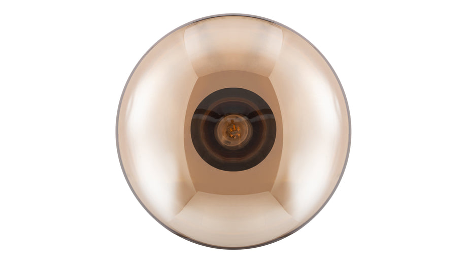 KarlKarl - Karl Tischlampe, Bernsteinglas und schwarzer Marmor