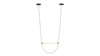 Orielle - Orielle - Orielle Suspension Light, Small, Tan and Brass - Image 4