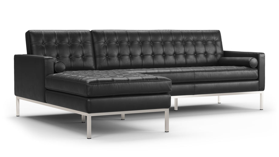FlorenceMidnight Black Premium Leather