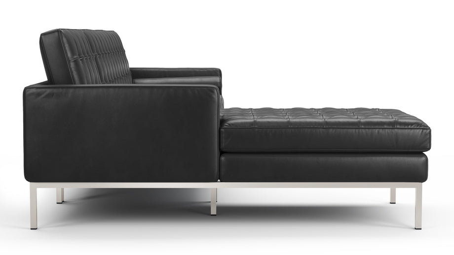 FlorenceMidnight Black Premium Leather