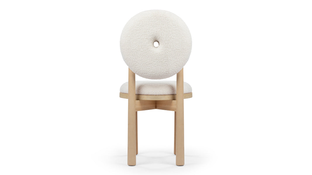 HannaHanna - Hanna Dining Chair, Pearl Boucle