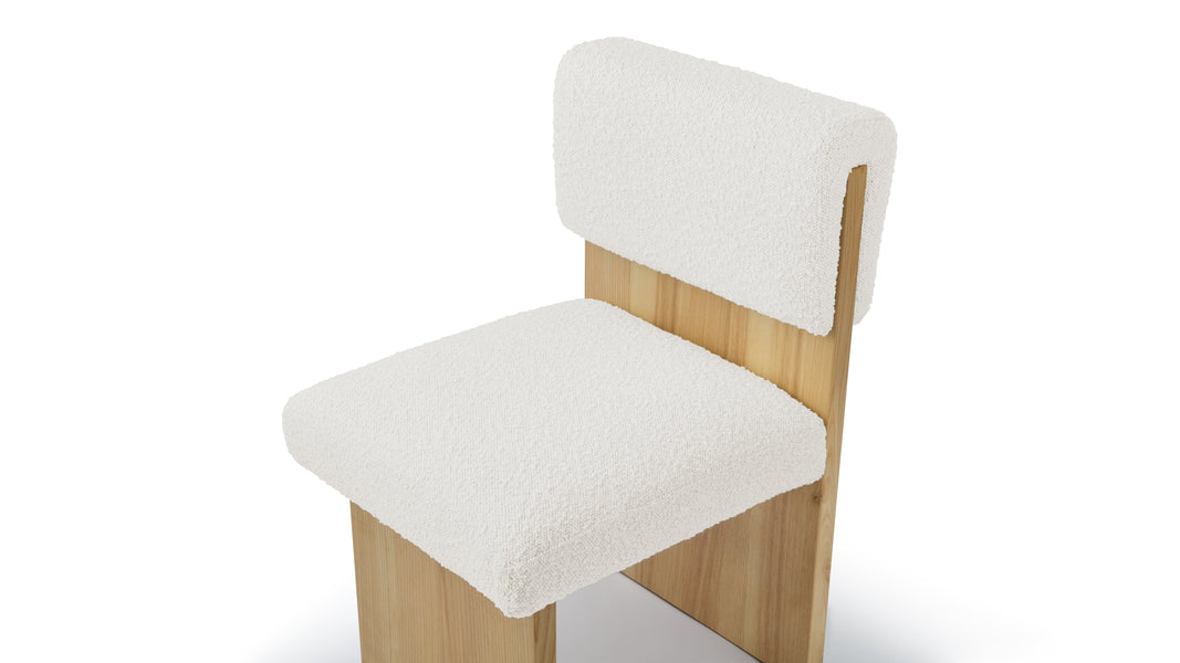 NinaNina - Nina Dining Chair, Pearl Boucle
