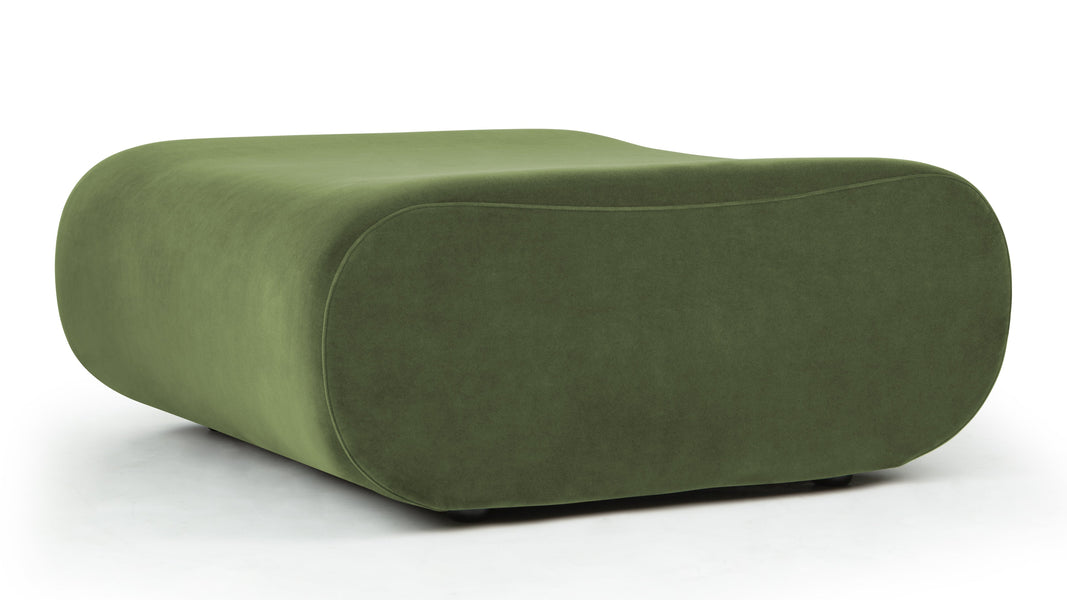 LöweLeo - Leo Module, Ottoman, Lichen Plush Velvet
